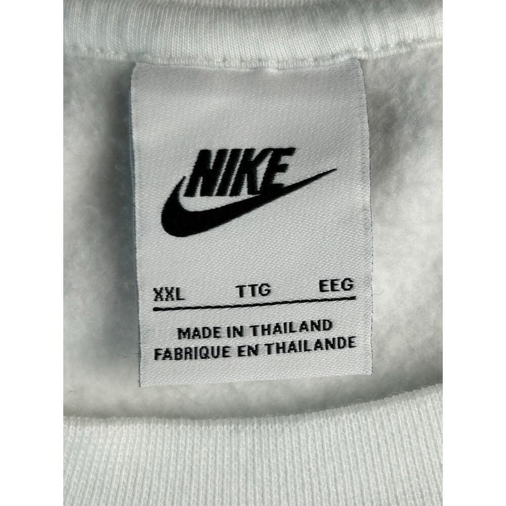 Nike International Sportswear Crewneck Sweatshirt White Red Graphic Logo M XXL - Picture 3 of 8